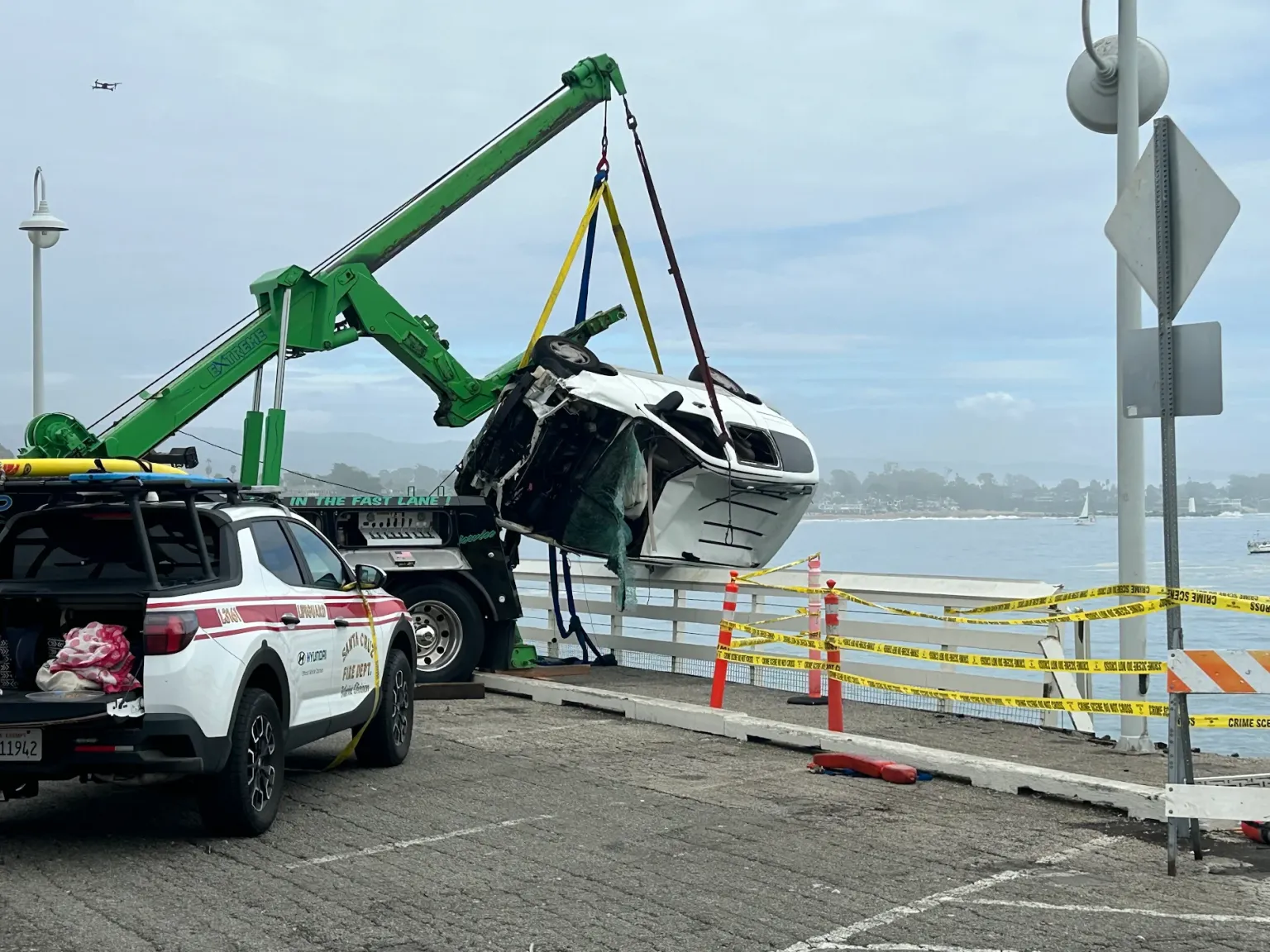 Santa Cruz Wharf Accident Driver Dies After Car Plunges Off, Dog Survives in Dramatic Rescue