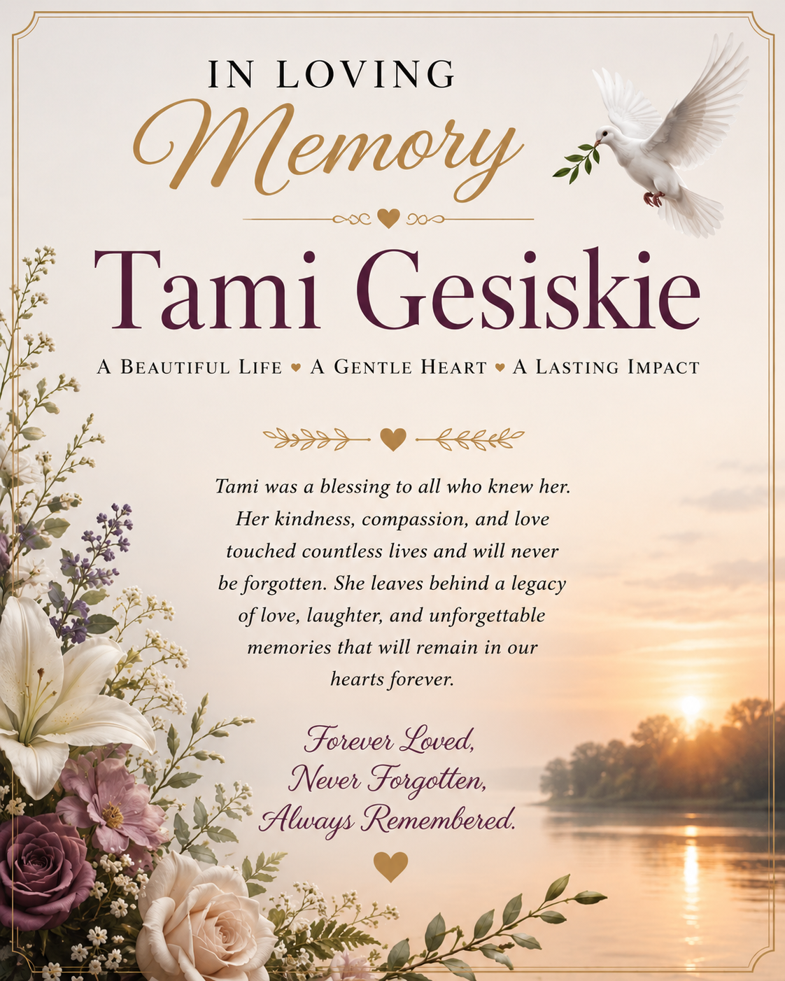 Tami Gesiskie, Pennsylvania Community Mourns Beloved Resident