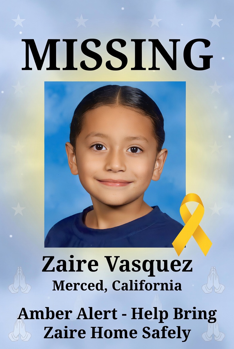 Zaire Vasquez Missing – Merced, California Amber Alert Update